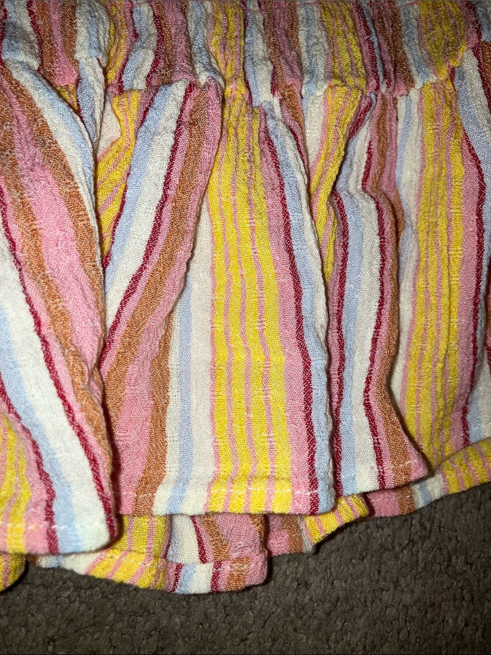 Boho Striped Ruffle Tank Top - Picture 7 of 7